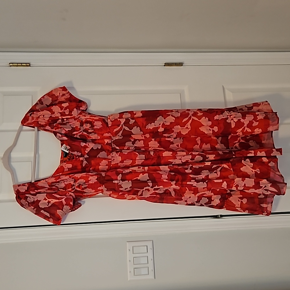 Torrid Red Floral Dress